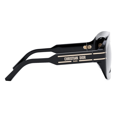 Dior Diorsignature M1U Cd40133I 10A1 01B Black Frame Smoke Grey Lens Sunglasses Womens